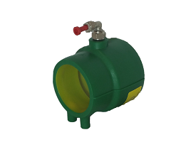  Manguito Terminal Doble Contenimiento Con Registro 40/32 mm (Codo Giratorio)
