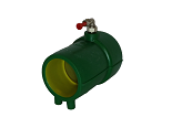  Manguito Terminal Doble Contenimiento Con Registro 75/63 mm Largo (Codo Giratorio)