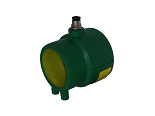  Manguito Terminal Doble Contenimiento Con Registro 75/63 mm (Recto)