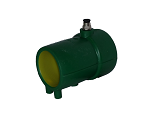  Manguito Terminal Doble Contenimiento Con Registro 75/63 mm Largo (Recto)