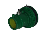 Pasamuros con Manguito Terminal Doble Contenimiento con Registro 75/63 mm Largo (Recto)